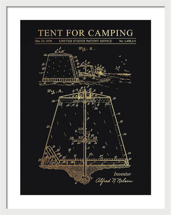 Tent For Camping Gold Patent Us1498111a