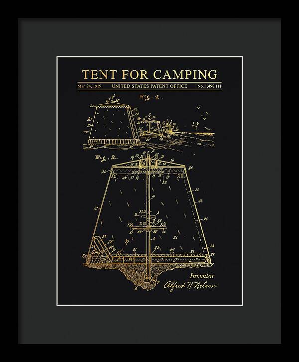 Tent For Camping Gold Patent Us1498111a