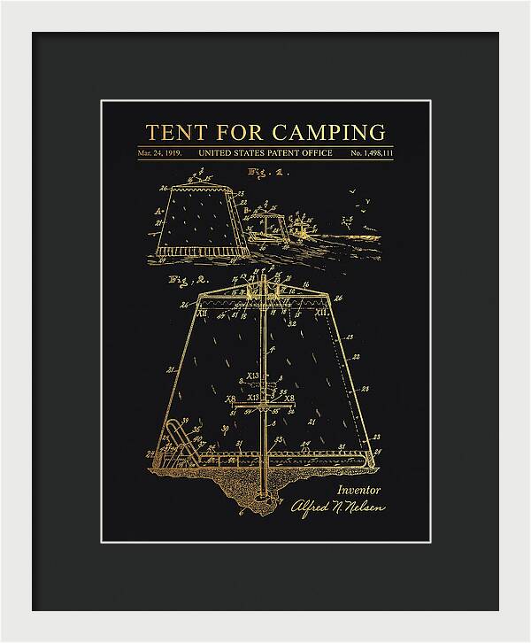 Tent For Camping Gold Patent Us1498111a