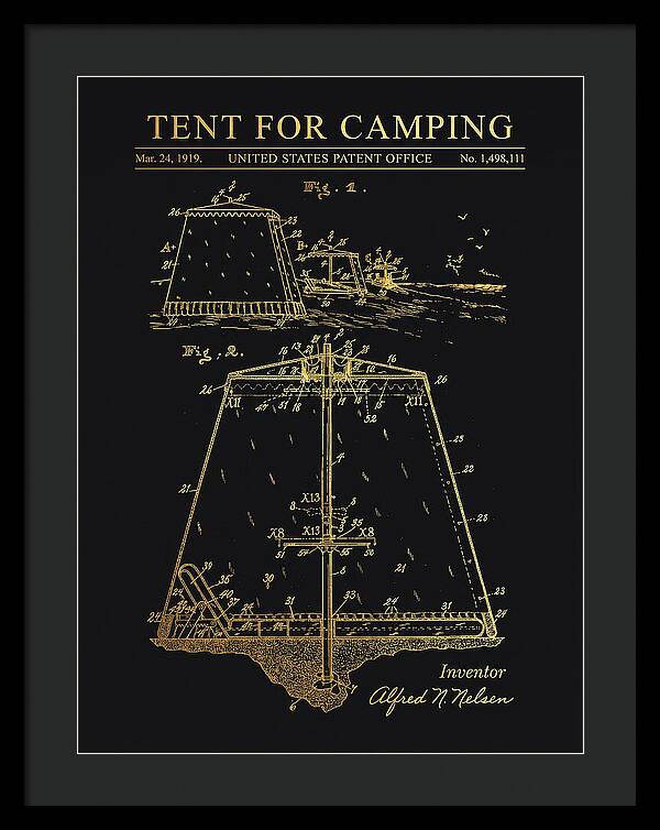Tent For Camping Gold Patent Us1498111a
