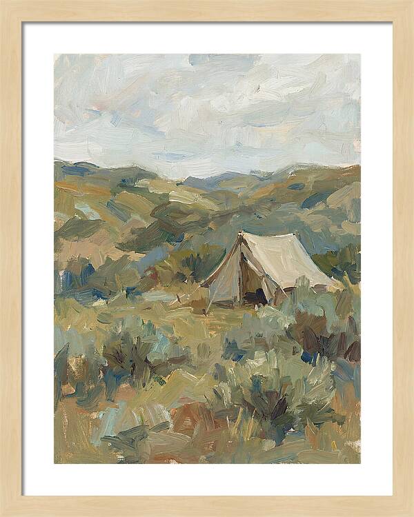 Tent In Serene Landscape