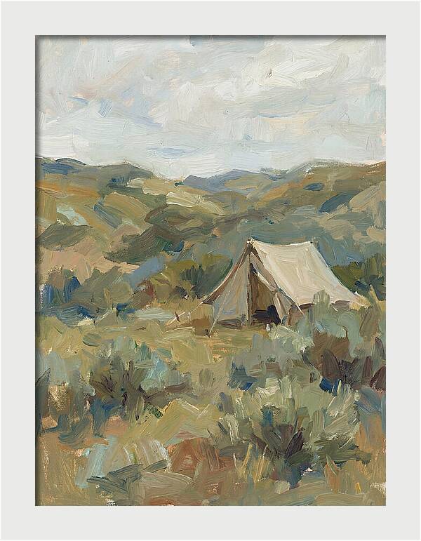 Tent In Serene Landscape