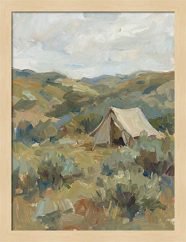 Tent In Serene Landscape