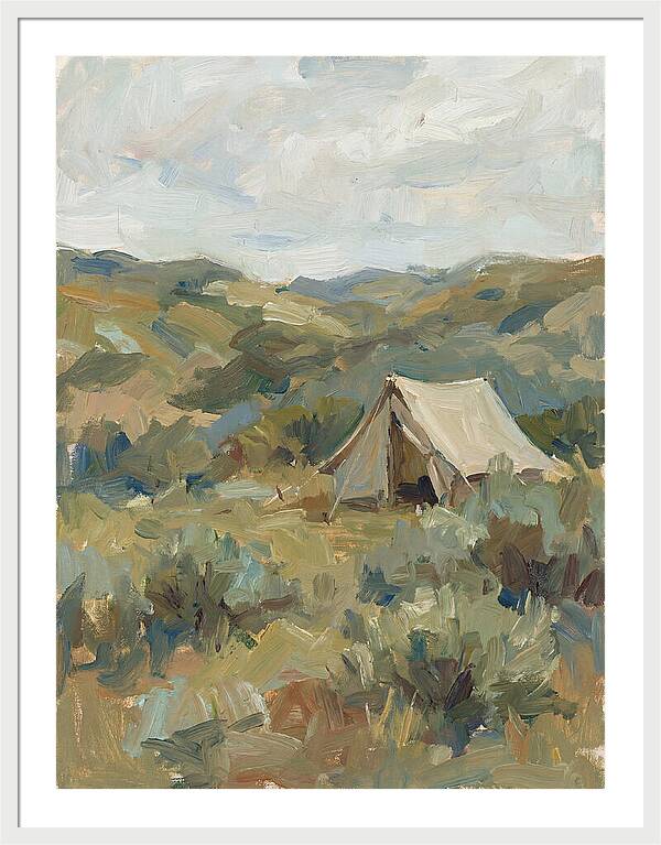Tent In Serene Landscape