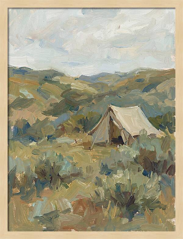 Tent In Serene Landscape