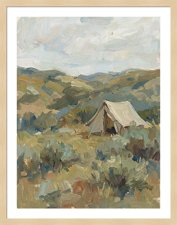 Tent In Serene Landscape