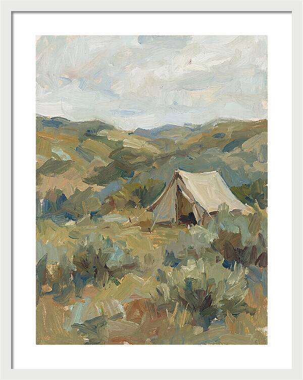 Tent In Serene Landscape