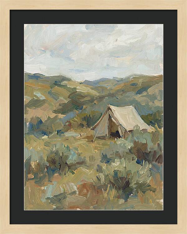 Tent In Serene Landscape