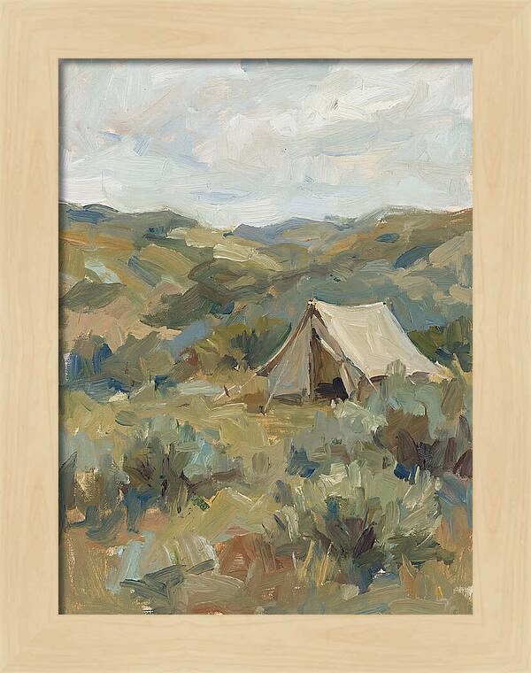 Tent In Serene Landscape