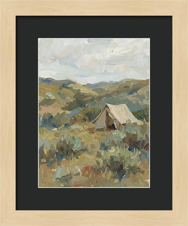 Tent In Serene Landscape