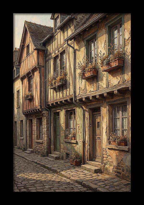 Terraced Houses With Window Boxes