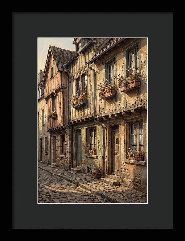 Terraced Houses With Window Boxes