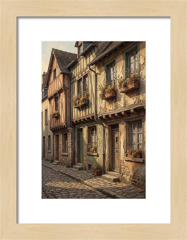 Terraced Houses With Window Boxes