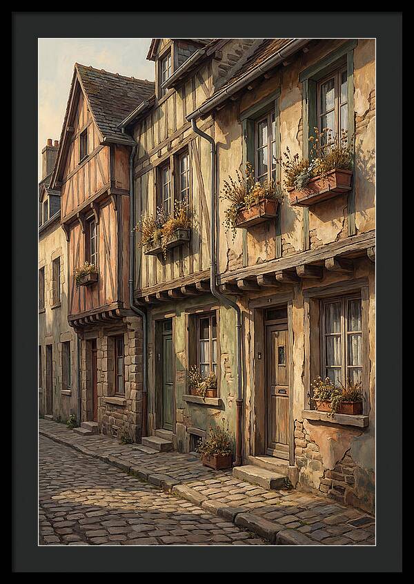 Terraced Houses With Window Boxes