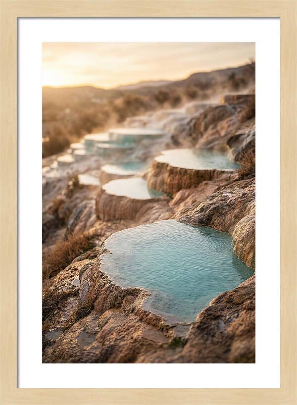 Terraced Turquoise Hot Springs