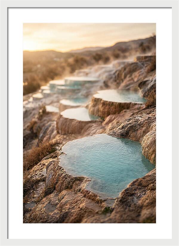 Terraced Turquoise Hot Springs