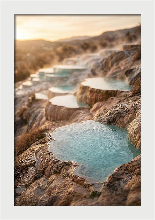 Terraced Turquoise Hot Springs