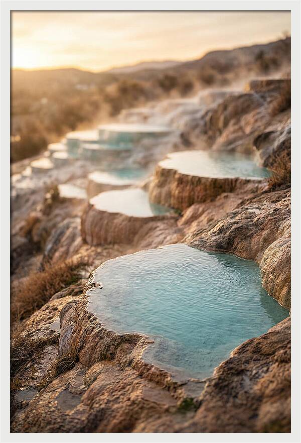 Terraced Turquoise Hot Springs