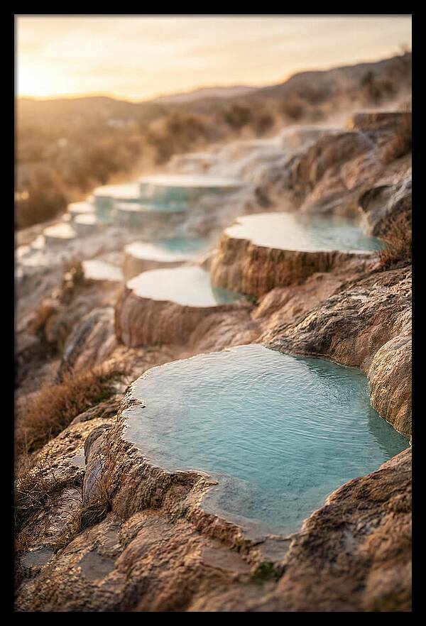 Terraced Turquoise Hot Springs