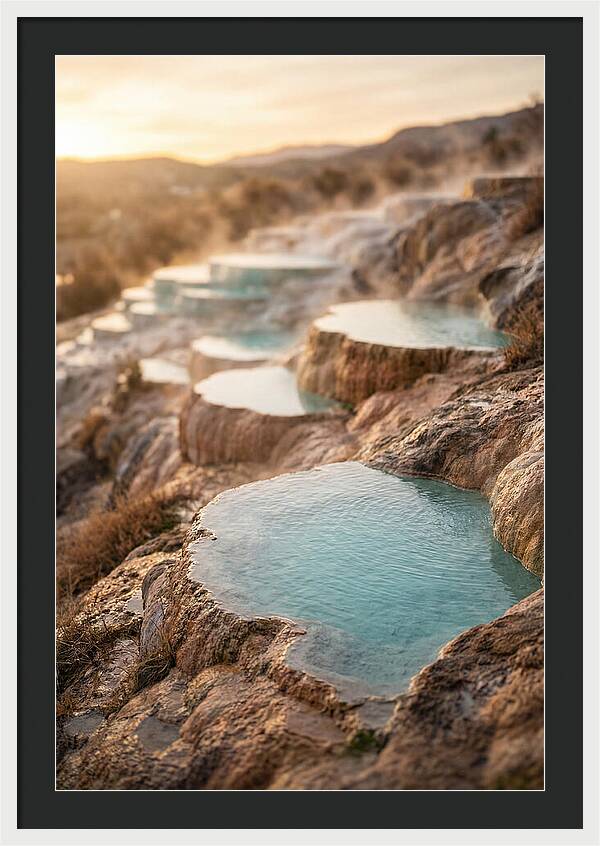 Terraced Turquoise Hot Springs