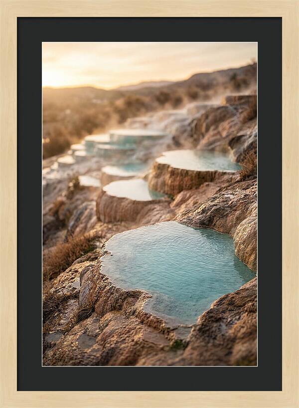 Terraced Turquoise Hot Springs