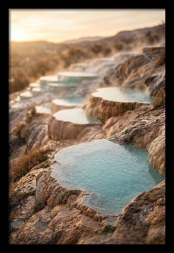 Terraced Turquoise Hot Springs