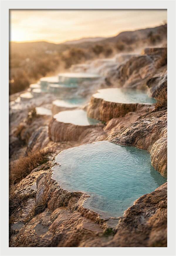 Terraced Turquoise Hot Springs