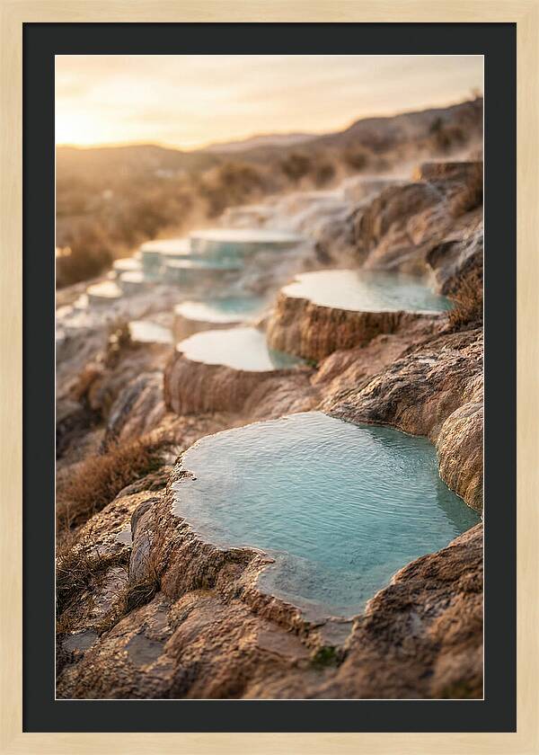 Terraced Turquoise Hot Springs