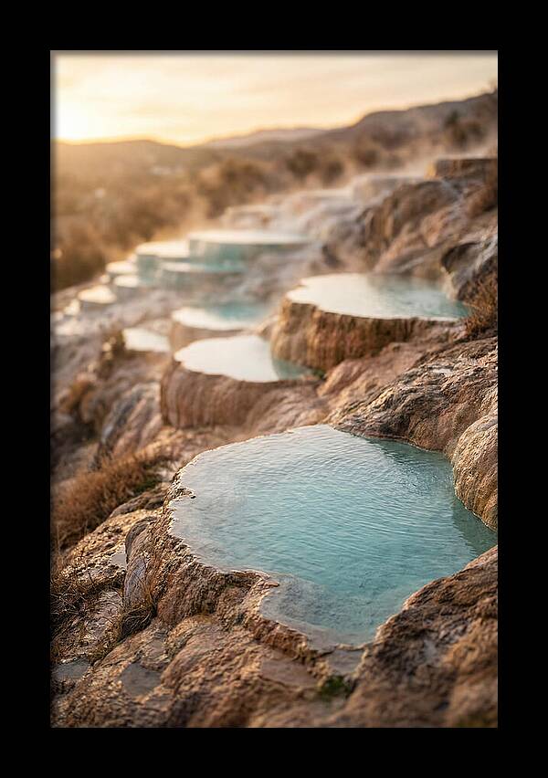 Terraced Turquoise Hot Springs