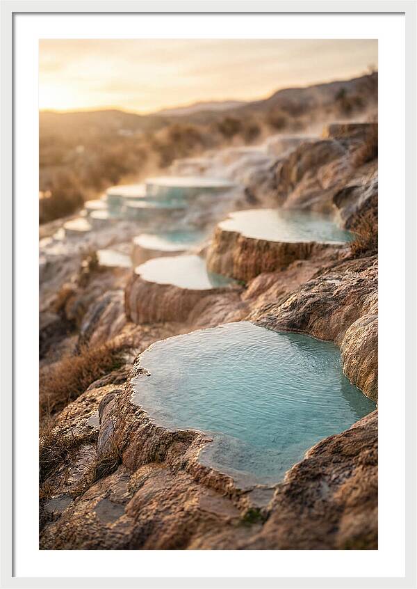 Terraced Turquoise Hot Springs