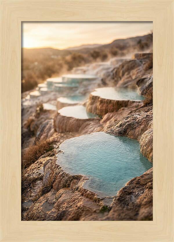 Terraced Turquoise Hot Springs