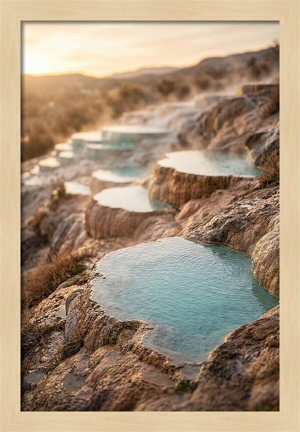 Terraced Turquoise Hot Springs