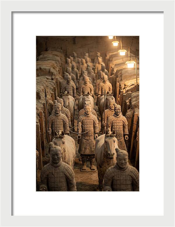 Terracotta Warriors In Excavation Pit
