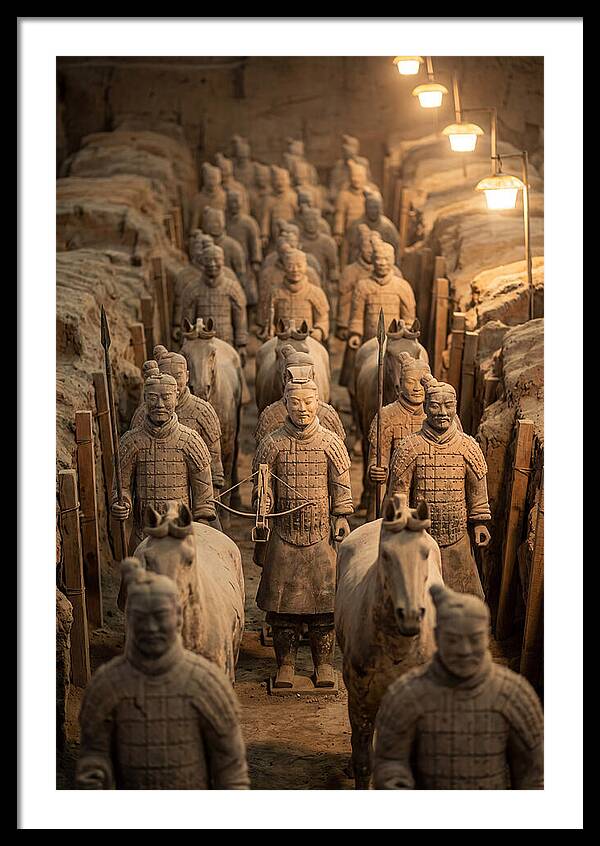 Terracotta Warriors In Excavation Pit
