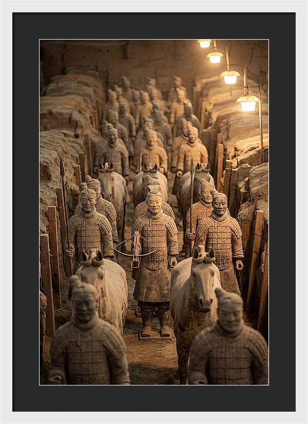 Terracotta Warriors In Excavation Pit