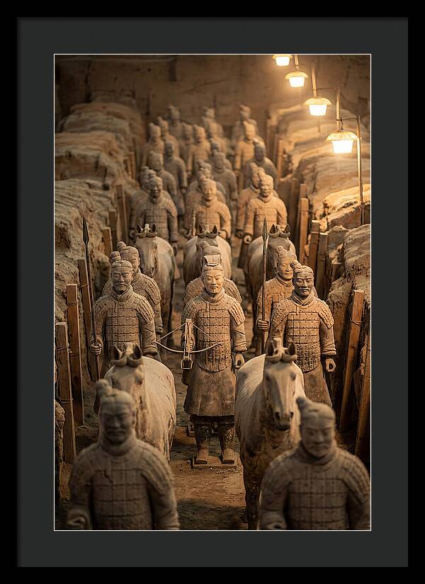 Terracotta Warriors In Excavation Pit
