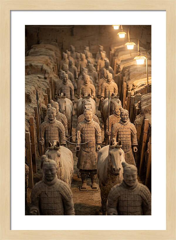 Terracotta Warriors In Excavation Pit