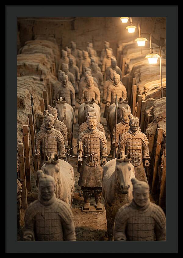 Terracotta Warriors In Excavation Pit