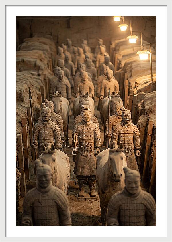 Terracotta Warriors In Excavation Pit