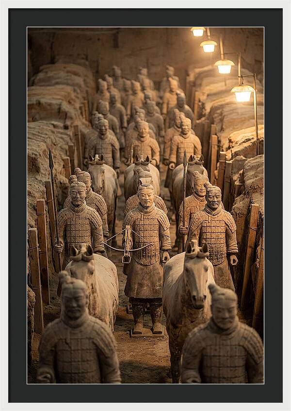 Terracotta Warriors In Excavation Pit