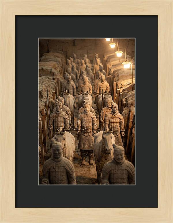Terracotta Warriors In Excavation Pit