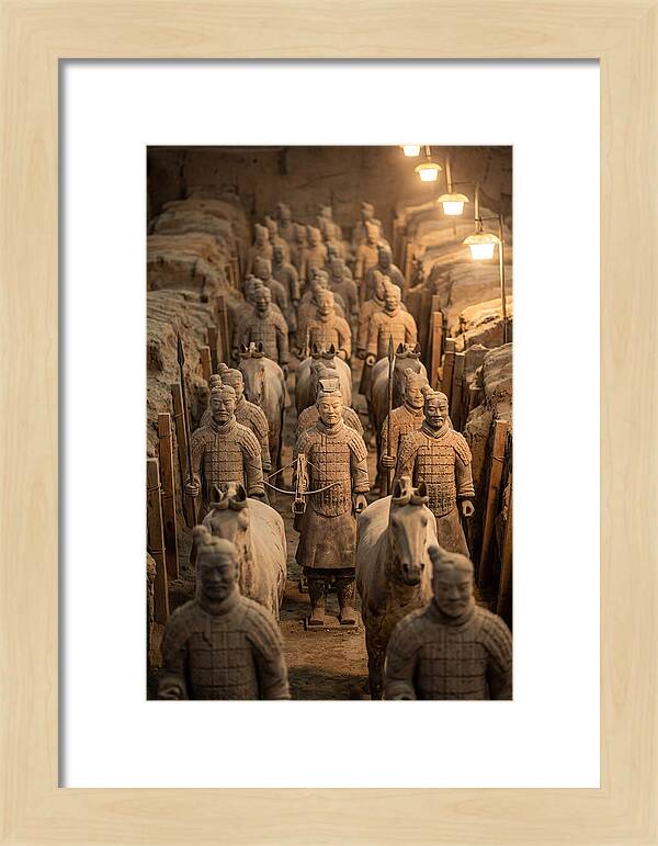 Terracotta Warriors In Excavation Pit