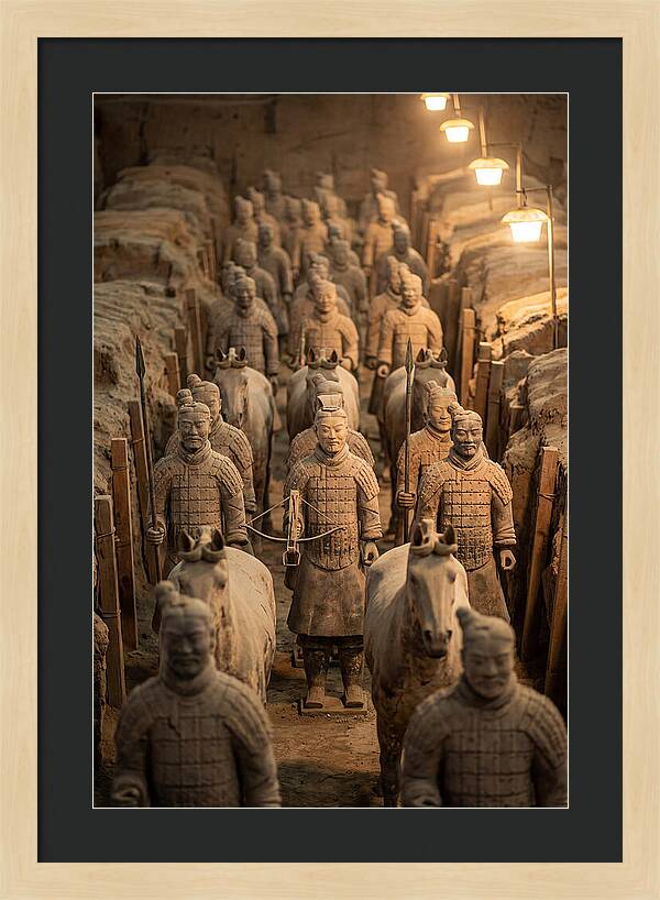 Terracotta Warriors In Excavation Pit