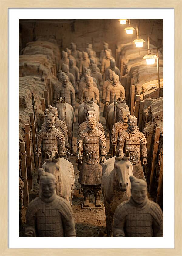 Terracotta Warriors In Excavation Pit