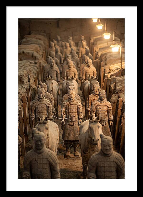 Terracotta Warriors In Excavation Pit