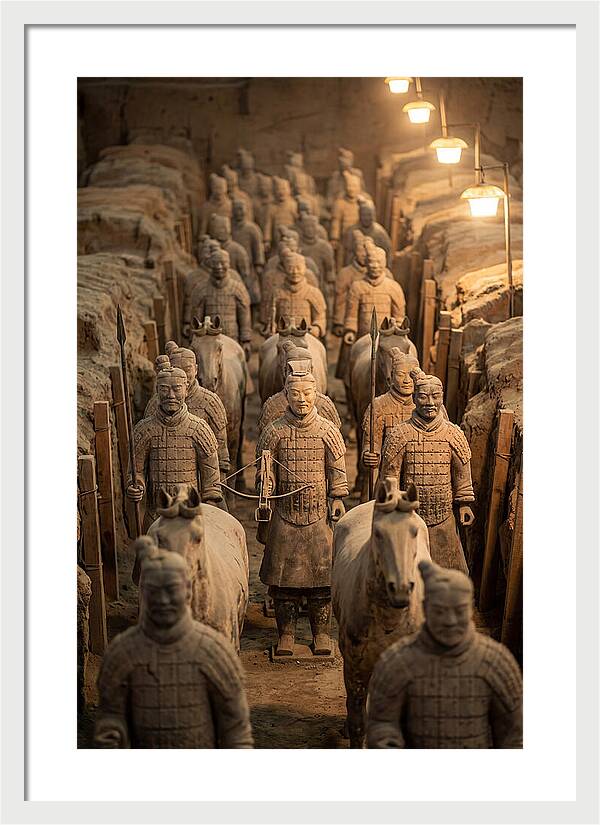 Terracotta Warriors In Excavation Pit