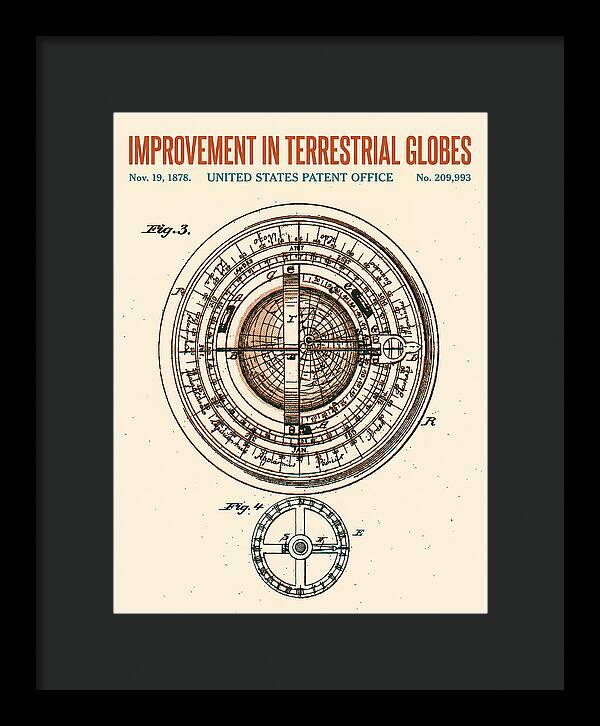 Terrestrial Globe Retro Patent Us209993