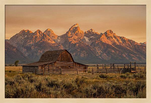 Teton Range At Golden Hour