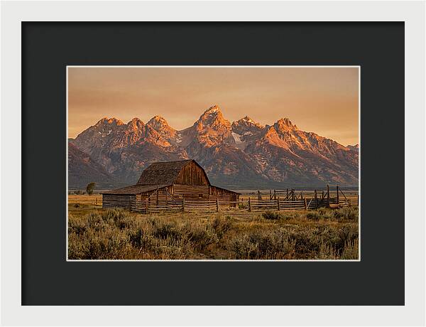 Teton Range At Golden Hour