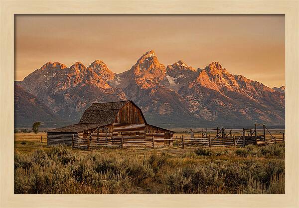 Teton Range At Golden Hour